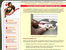 Tablet Screenshot of fortuna-speelkaarten.nl